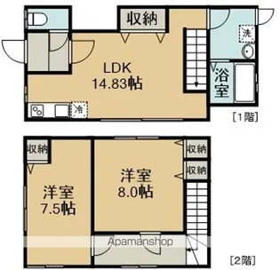 ソレイユ【B号室】の間取り