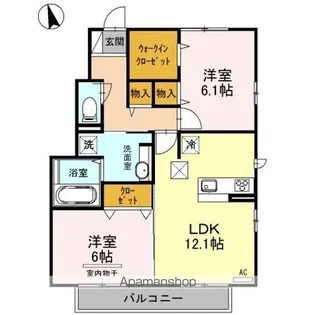 得蔵 壱番館【1階】の間取り