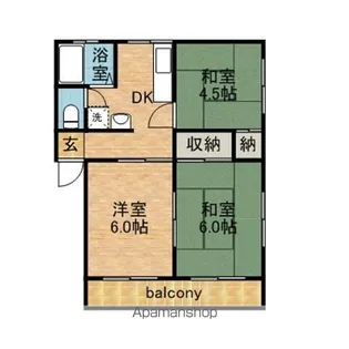 メゾン第一ABCD【2階】の間取り