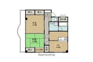 城南マンション【301号室】の間取り