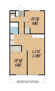 グリーンヒルズ大前【203号室】の間取り