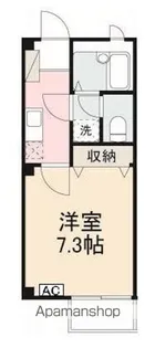 フォブール花ノ宮【202号室】の間取り