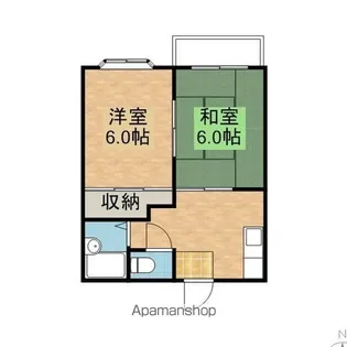 シャルムカミスABC【B202号室】の間取り