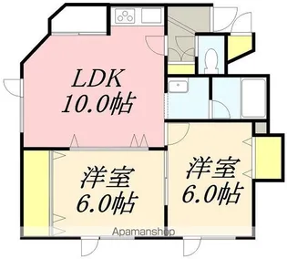 ソニック富岡【105号室】の間取り