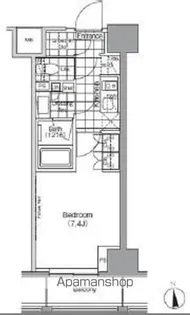 パークハビオ秋葉原エスト【7階】の間取り