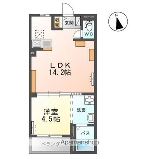 エミネンス・ハラ A【1階】の間取り