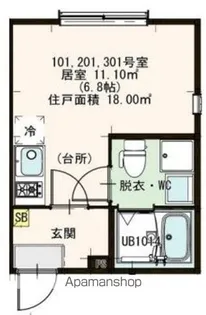 ハーモニーテラス北小岩ⅩⅦ【1階】の間取り