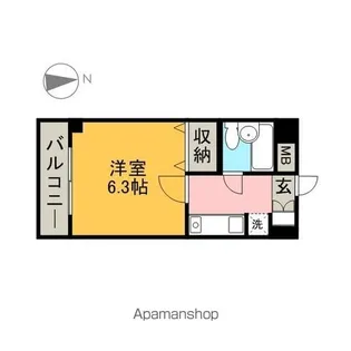 ブリッヂガーデンNAGONO【7階】の間取り