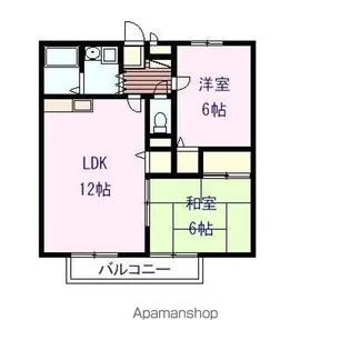 サンガーデン上安 B【102号室号室】の間取り
