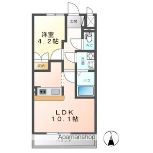 CASA FELICE(カーサ フェリーチェ)【1階】の間取り