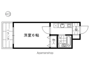 エステート南ビル【901号室】の間取り
