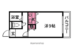 メゾンエスポワールB棟【402号室】の間取り