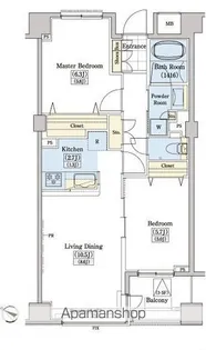 レジディアタワー上池袋(パーク棟)【6階】の間取り