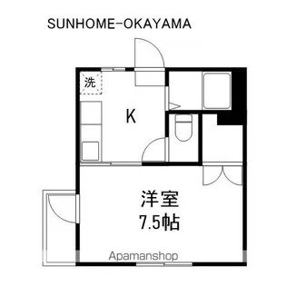 Kプレイス新保【2階】の間取り