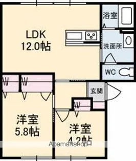 フレグランス正木【1階】の間取り