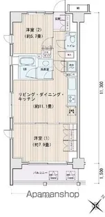 エスティメゾン豊洲レジデンスE【2階】の間取り