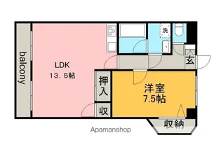 エスポワールヴァン【4階】の間取り