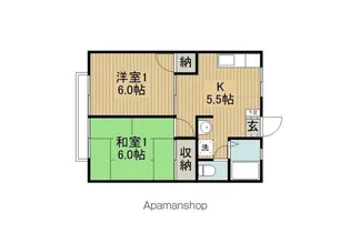 ニューキャッスル【2階】の間取り