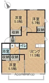 ゴールデンハイムⅡ【2階】の間取り