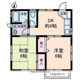 アムス西小山【2階】の間取り