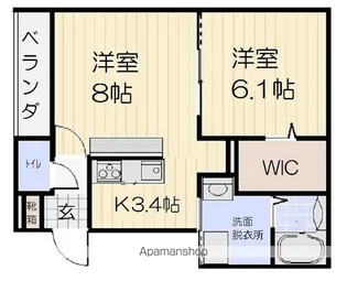 CLOTHO【2階】の間取り