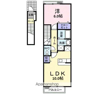 エアリー コートⅠ【2階】の間取り