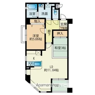 パルス塩原【201号室】の間取り
