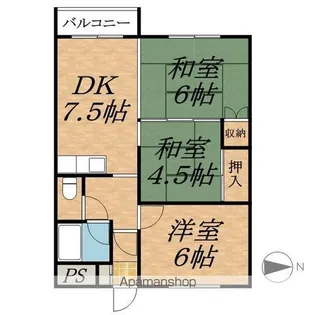 ロジェ青山【3階】の間取り