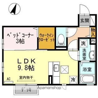 グランメモワール【1階】の間取り