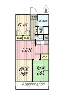 埼玉県三郷市幸房【マンション】の間取り