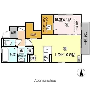 DーROOM勅使II【1階】の間取り
