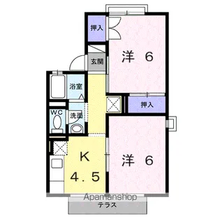 サンライズ【1階】の間取り