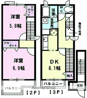 ヴィオラ21【2階】の間取り
