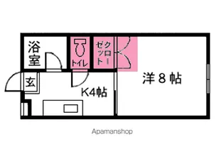 ノーブル青葉【1階】の間取り