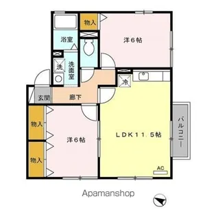 サンシャイン【2階】の間取り
