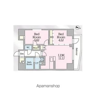 プレール・ドゥーク文京本郷【11階】の間取り