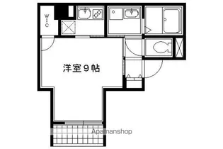 ウェルスアーリ天保【401号室】の間取り