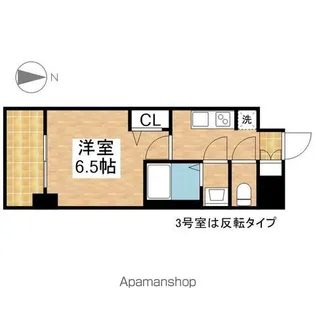 SOLメイクス新栄【403号室号室】の間取り