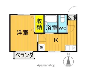 ニューハイツ舘Ⅱ【202号室】の間取り