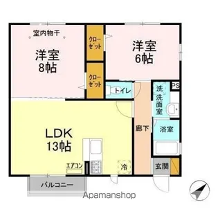 キャッスル冨士【2階】の間取り