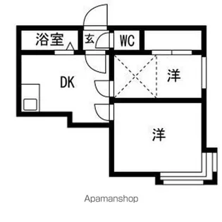 TS札幌【101号室】の間取り