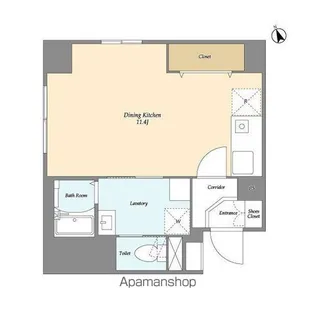 ISM東中野【6階】の間取り