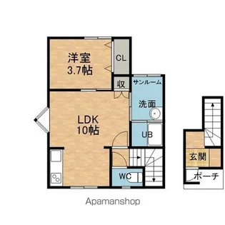 ソレイユ光陽Ⅱ【202号室】の間取り