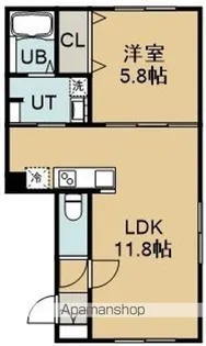 IL SOLE(イルソーレ)【4階】の間取り