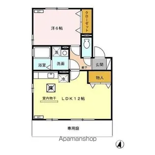ステイブル B【1階】の間取り
