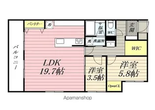 パティオ駒岡20号館【1階】の間取り