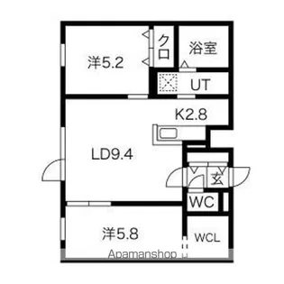 LIVEASE YAMANOTE【4階】の間取り