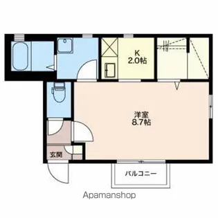 シャルム城東【A202号室】の間取り