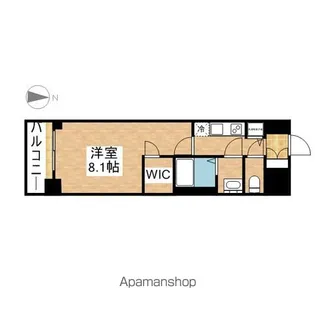 プレサンスジェネ丸の内【4階】の間取り