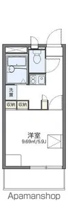 レオパレスISEYA【1階】の間取り